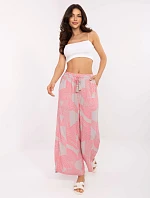 Nohavice D73771M62237G ružové