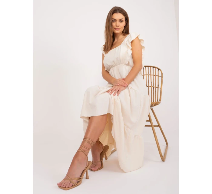 DHJ SK 8352 Šaty.04 svetlo béžová