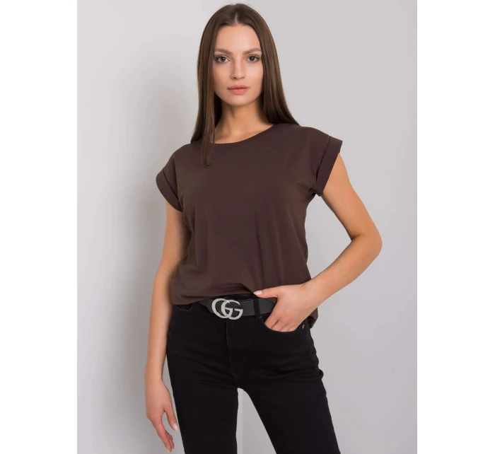 Tričko RV TS 4833.24P tmavohnedé