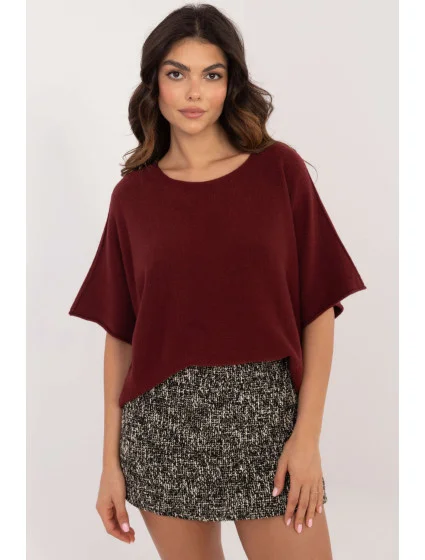 Sveter s krátkym rukávom model 202702 Taliansko Moda Sveter s krátkym rukávom model 202702 Taliansko Moda