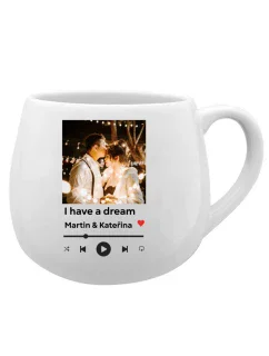 Hrneček s vlastním odkazem na oblíbenou písničku