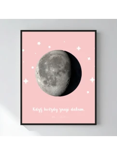 Personalizovaný magický fotoobraz v rámu - 40x50 - měsíční fáze