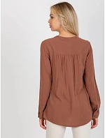 Blúzka D73761M11081A hnedá - FPrice Blúzka D73761M11081A hnedá - FPrice