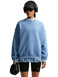 Dámska mikina Nike Studio Fleece, modrá, IM8082 486