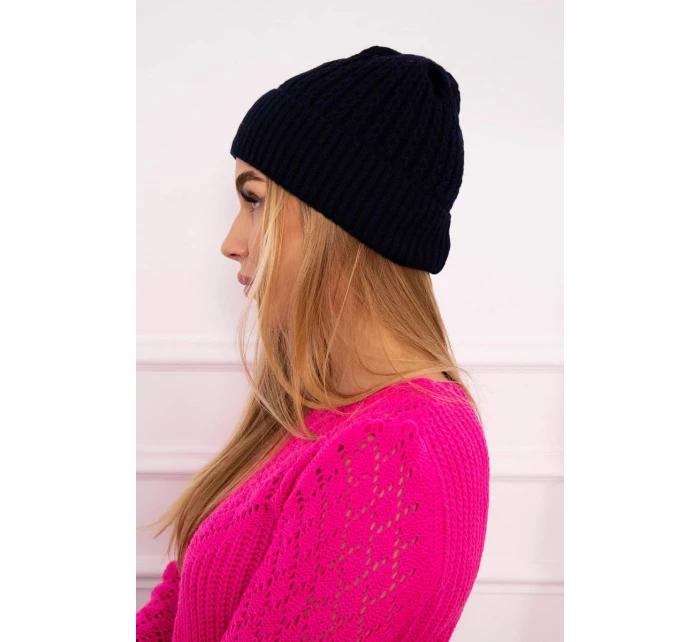 Tenká čiapka Wioletta K251 námornícka modrá