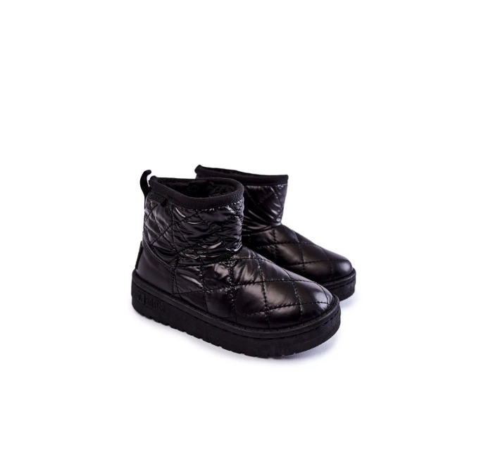 Dziecięce Ocieplane Botki Śniegowce Big Star KK374242 Czarne Dziecięce Ocieplane Botki Śniegowce Big Star KK374242 Czarne