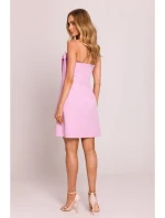 Šaty s mašlemi  růžové model 20970703 - Moe