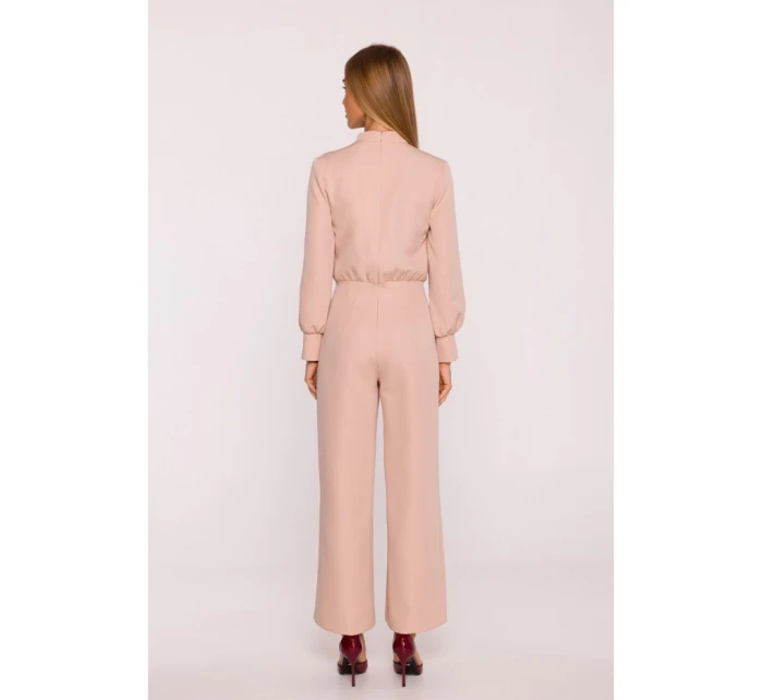 M879 Kombinéza so stojacím golierom - béžová