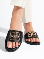 Trendy dámské nazouváky černé bez podpatku Trendy dámské nazouváky černé bez podpatku