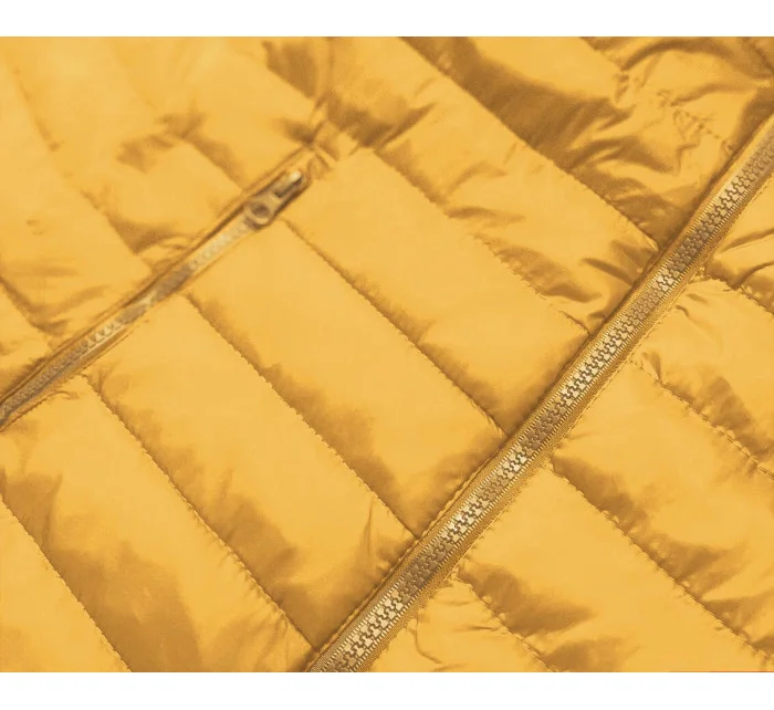 Ľahká žltá dámska prešívaná bunda (20311-333) Ľahká žltá dámska prešívaná bunda (20311-333)