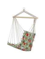 BRAZÍLSKA ZÁVESNÁ SEDACIA SEDAČKA HAMAK 100x50cm PRÍRODA S TROPICKOU DŽUNGĽOU PUSH CUSHION BRAZÍLSKA ZÁVESNÁ SEDACIA SEDAČKA HAMAK 100x50cm PRÍRODA S TROPICKOU DŽUNGĽOU PUSH CUSHION