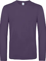 B&C #E190 LSL Tričko s dlhým rukávom z hrubej bavlny 01.007T urban purple