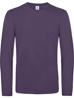 B&C #E190 LSL Tričko s dlouhým rukávem z těžké bavlny model 22496021 urban purple