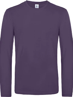 B&C #E190 LSL Tričko s dlhým rukávom z hrubej bavlny 01.007T urban purple