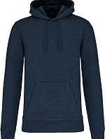 Kariban K 4027 Pánska ekologická mikina s kapucňou 20.4027 french navy heather