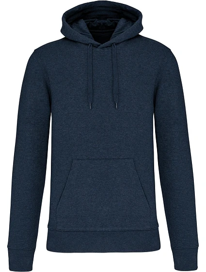 Kariban K 4027 Pánska ekologická mikina s kapucňou 20.4027 french navy heather