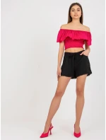 Šortky D73760M61531KH čierne