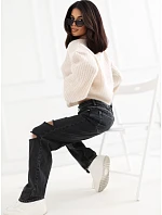 Sweter PM SW model 22334095 jasny beżowy - FPrice Sweter PM SW model 22334095 jasny beżowy - FPrice