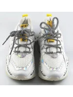 Biele dámske seakersy s panterím vzorom (BX1827-SP)