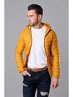Pánská prošívaná bunda v barvě s kapucí model 18345094 - J.STYLE Pánská prošívaná bunda v barvě s kapucí model 18345094 - J.STYLE