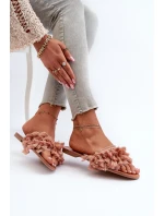 Ploché Dámské Žabky S Špinavě Růžové model 21656741 - Boto Ploché Dámské Žabky S Špinavě Růžové model 21656741 - Boto