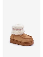 dětské s kožíškem a vzorem Camel model 21678794 - Boto