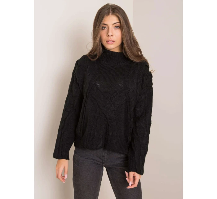 Dámsky sveter EM SW PL5296 99 čierny Dámsky sveter EM SW PL5296 99 čierny