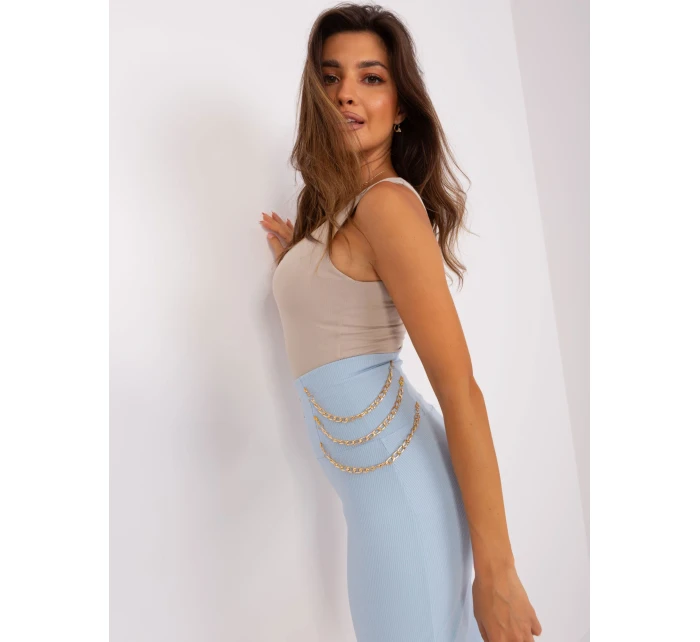 Spódnica RV SD model 18861822 jasny niebieski - FPrice Spódnica RV SD model 18861822 jasny niebieski - FPrice