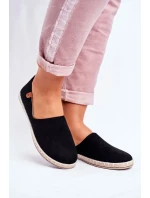 Dámske velúrové espadrilky Black Vulcano Dámske velúrové espadrilky Black Vulcano