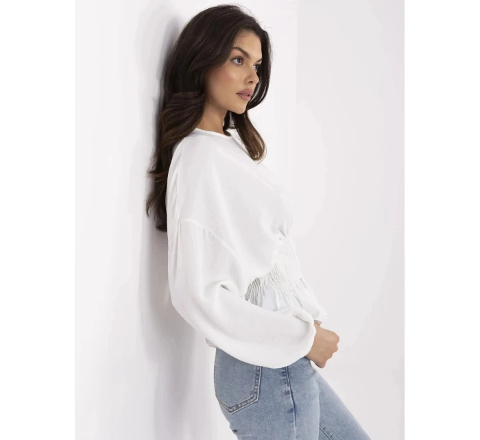 Blúzka D50021F11088A krémová - FPrice