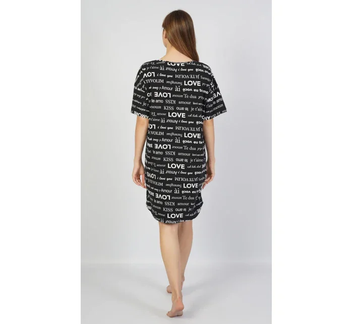 Dámska nočná košeľa s krátkym rukávom Amore