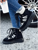 Dámské zateplené trekové boty black Dstreet model 21981836 - FashionStreet