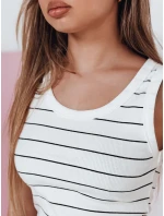 Dámské pruhované mini šaty bílé Dstreet model 21986842 - FashionStreet Dámské pruhované mini šaty bílé Dstreet model 21986842 - FashionStreet