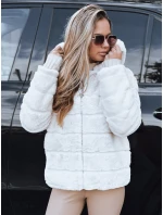 Dámská oboustranná kožešinová bunda s kapucí světle béžová Dstreet model 21993387 - FashionStreet