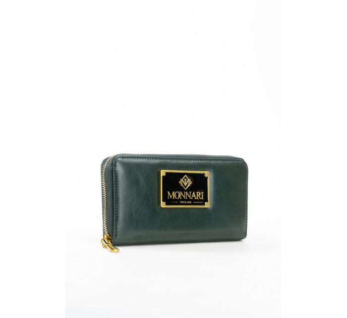 Monnari Peňaženky Klasická dámska peňaženka so vzorom Zelená