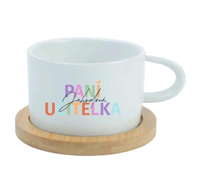 Personalizovaný keramický hrníček Makronka pro paní učitelku/pana učitele Personalizovaný keramický hrníček Makronka pro paní učitelku/pana učitele