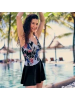 Dámske jednodielne plavky M0 7430 009 čierne s potlačou - Anita Dámske jednodielne plavky M0 7430 009 čierne s potlačou - Anita