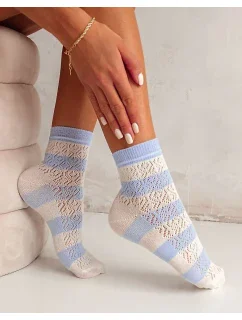 Milena ponožky 0989-003 Pruhovaný vzor 37-41