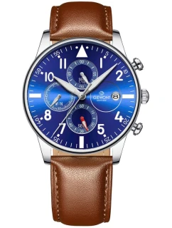Pánske hodinky Giewont Chronograph Sapphire Brown and Blue GW5630-A6