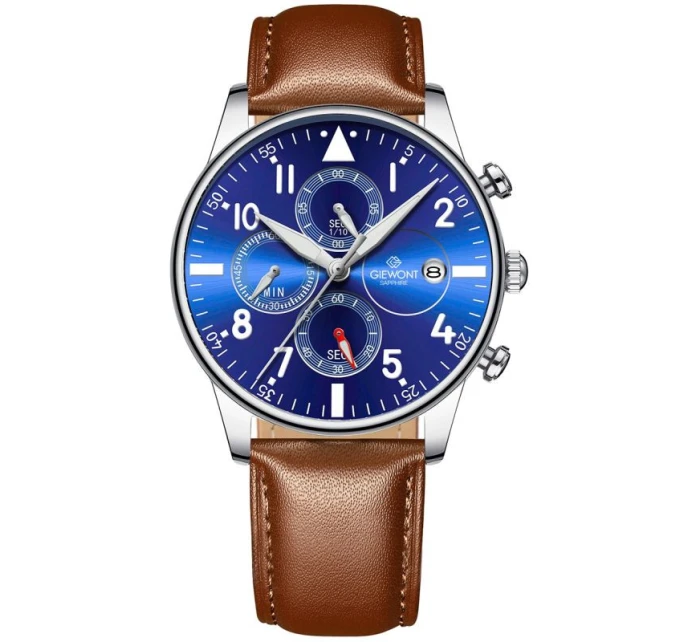 Pánske hodinky Giewont Chronograph Sapphire Brown and Blue GW5630-A6 Pánske hodinky Giewont Chronograph Sapphire Brown and Blue GW5630-A6