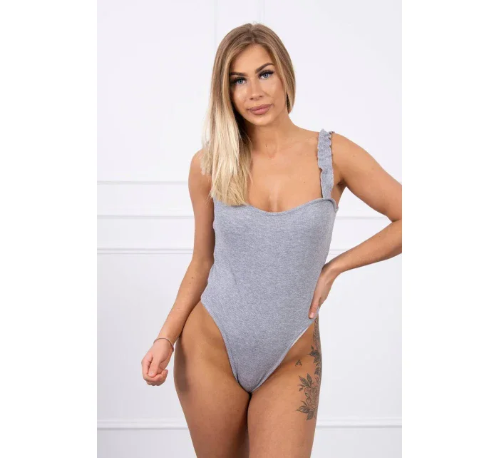 Body bez ramínek šedé
