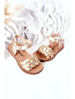 Dětské Sandály S Vzorem Zlaté model 21555451 - Boto Dětské Sandály S Vzorem Zlaté model 21555451 - Boto