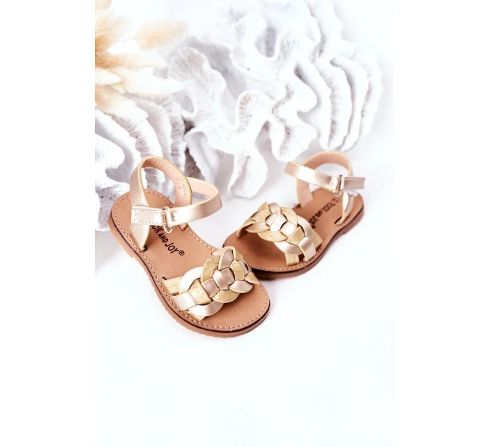 Dětské Sandály S Vzorem Zlaté model 21555451 - Boto Dětské Sandály S Vzorem Zlaté model 21555451 - Boto