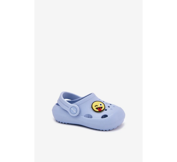 Klapki Dziecięce Piankowe Z Przypinką LEMIGOSE 880 Niebieskie