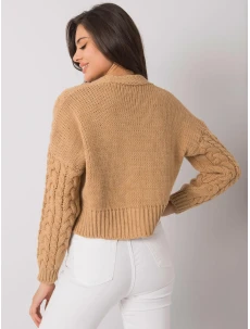 Dámsky sveter D90031J90792A1 ťavia farba