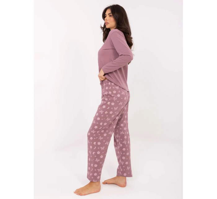 DU PI FP 001.48 tmavoružové pyžamo
