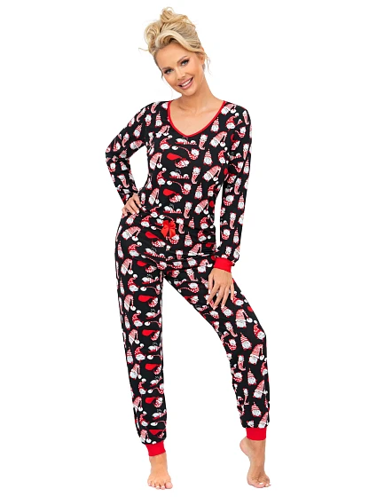 Pyžamo model 20540069 Long Black - Donna Pyžamo model 20540069 Long Black - Donna