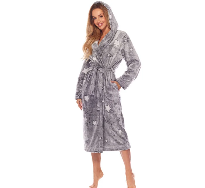 Dlouhý dámský župan model 21795278 - L&L Dlouhý dámský župan model 21795278 - L&L