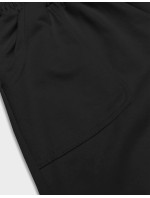 Čierne dámske teplákové šortky (8K950-3)