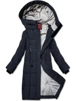 Tmavě modrá dámská zimní prošívaná bunda model 21248060 - LHD